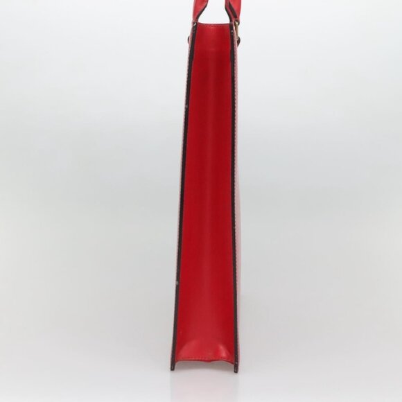 LOUIS VUITTON Epi Sac Plat PM Hand Bag Red M5274E LV Auth bs28404 - Picture 4 of 16